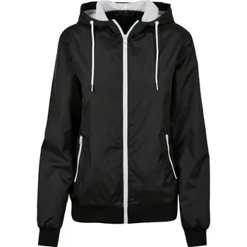 Build Your Brand Dámská větrovka - Černá / bílá | S