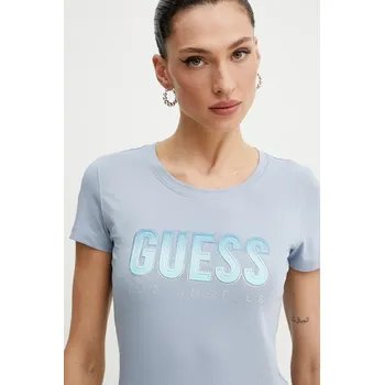Tričko Guess DEGRADE modrá barva, W5GI14 J1314 W5GI14.J1314 55X, vel. M