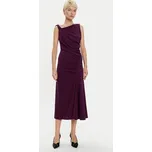 Imperial Koktejlové šaty AFATIKP Fialová Slim Fit S