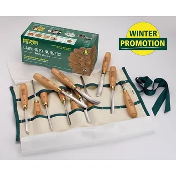 Dláto RECORD POWER Komplexní sada řezbářských dlát - 12 ks