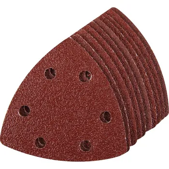 Brusný papír Silverline Brusný papír 90mm pro Delta brusky, perforovaný, suchý zip, 10ks - zrnitost 60