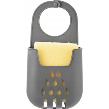 DRŽÁK ORGANIZÉRU NA HOUBIČKU DRÁTĚNKA DO KUCHYŇSKÉHO DŘEZU NA PŘÍSAVKY