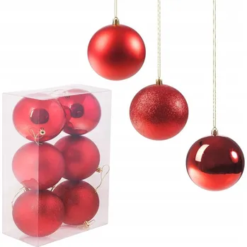 Vánoce Zdobená Vánoční Koule , vánoční koule cetek 10 cm 6 ks