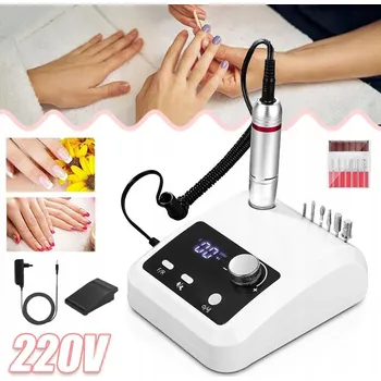 BRUSKA NA NEHTY MANIKÚRA PEDIKÚRA ELEKTRICKÁ SILNÁ + SADA FRÉZ