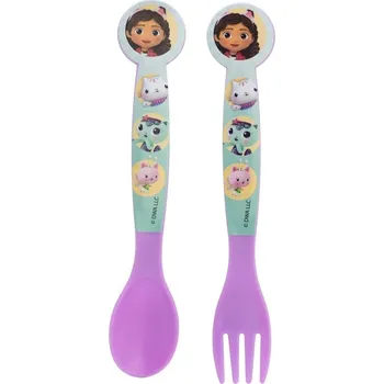 Příbor STOR Dětský příbor 2ks Gábinin kouzelný domek