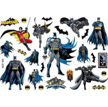Odstranitelné tetování Smyvatelné tetování pro děti - Batman, dočasné tetovačky, sada