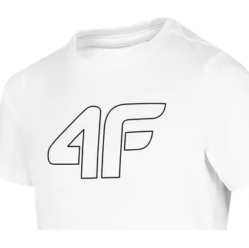 Chlapecké tričko Dětské tričko 4F bílé polyester velikost 122