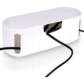 Úložný box ORGANIZÉR - KRYT NA KABELY, LIŠTY, ZDROJE - BÍLÝ ÚLOŽNÝ KRABIČKA