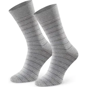 Pánské ponožky Ponožky k obleku - se vzorem 056 MELANŽOVĚ ŠEDÁ 42-44