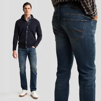 Pánské džíny BIG STAR PÁNSKÉ DŽÍNY SLIM FIT S ODĚRKAMI TMAVĚ MODRÉ TERRY 541 W36 L36