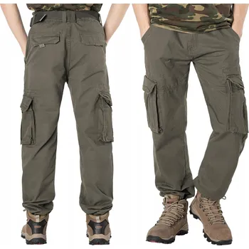 Pánské kalhoty Kapsáče Pánské Vojenské Maskáčové Q23 W33