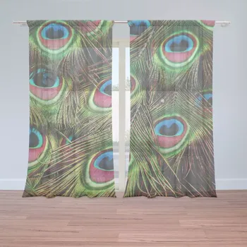 Záclona Sablio Záclony Paví peří: 2ks 150x250cm