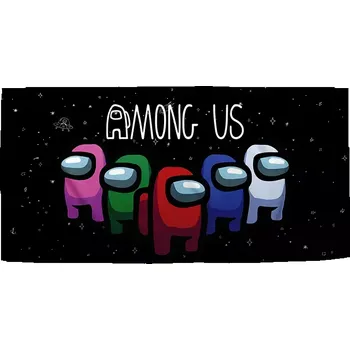 Osuška Sablio Ručník AMONG US Černý vesmír - 50x100 cm