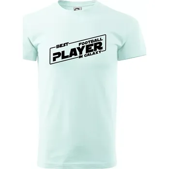Best football player in galaxy - Klasické pánské triko vyšší gramáže - 2XL ( Frost )