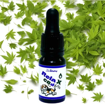 CBD Olej do misky RelaX 6% pro psy a kočky 10ml THC-0% (bezpečný)