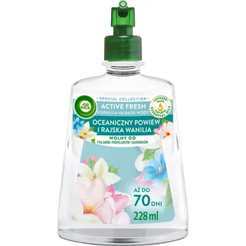 Osvěžovač vzduchu Air Wick Active Fresh Oceánský závan a Rajská Vanilka náplň 228 ml