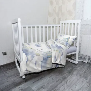 Povlečení Sablio Dětské povlečení do postýlky Bezstarostný den - 120x90 / 40x60