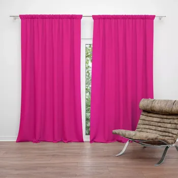 Závěs Sablio Závěs Sytě růžová: 2ks 140x250cm