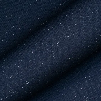 Teplákovina počesaná nový OSKAR s jemným melírem tmavě modrá № 28