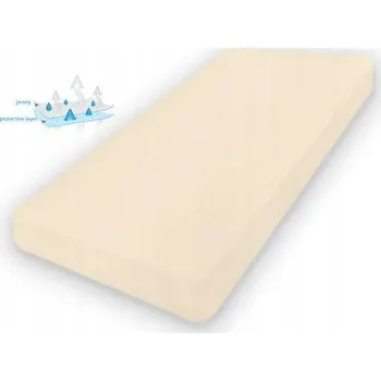 Prostěradlo Nepropustné prostěradlo 140x200 ecru jersey s gumou, podložka Matex