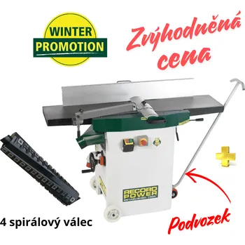 Hoblovka RECORD POWER 3x400 V SROVNÁVAČKA S PROTAHEM PT310 SE SPIRÁLOVÝM VÁLCEM 300 mm