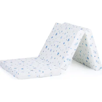 Matrace CHIPOLINO Skládací matrace 60 x 120 cm White,blue stars