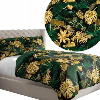 Povlečení POVLEČENÍ SADA POVLEČENÍ 160X200 CM POVLEČENÍ SET ČESKÝ VZOR LISTY 100