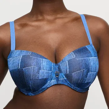 Podprsenka Primadonna Twist - Mauna podprsenka balkónová vyztužená twill blue 80G 0242512