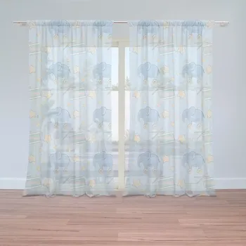 Záclona Sablio Záclony Bubny a sloni: 2ks 150x250cm