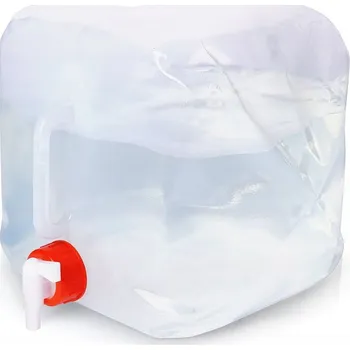 Kanystr SKLÁDACÍ KANISTR NA VODU S KOHOUTKEM, TURISTICKÝ BAREL 10 L