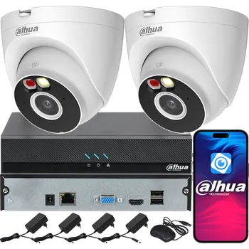Bezpečnostní kamera Monitorovací systém DAHUA pro 2 kamery 4MPx T4A-PV Smart Dual Light Audio