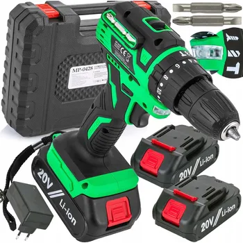 Aku Šroubovák Majster Polska 20 V 2,00 Ah 45 Nm s příklepem