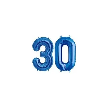Balónek Obrovské Balónky Modrá Číslice 40 k Narozeninám 100CM