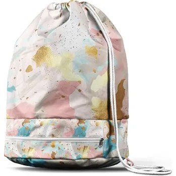 Panel se střihem na sportovní vak zlatorůžový mramor