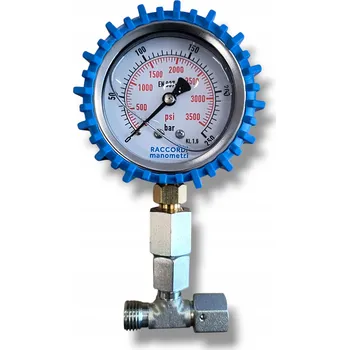 Měřicí sada manometr 250 bar t-rozdělovač M14x1,5 pro měření tlaku oleje