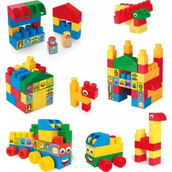 ostatní stavebnice Stavebnice Wader Big Blocks 51 dílů plastové s nálepkami