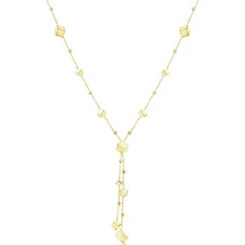 Náhrdelník Zlatý náhrdelník - čtverce - AP543-1752