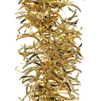 Vánoční dekorace Vánoční girlanda řetěz zlatá 10x270 cm