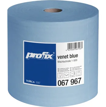 Utěrka TEMCA Průmyslová role malá Profix venet blue 500 modrá - 1ks