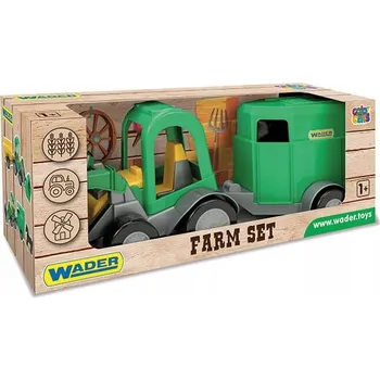 autíčko TRAKTOR S NAKLADAČEM A PŘÍVĚSEM NA KONĚ