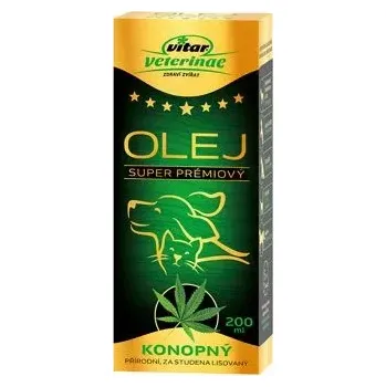 VITAR Veterinae Konopný olej 200ml 5x