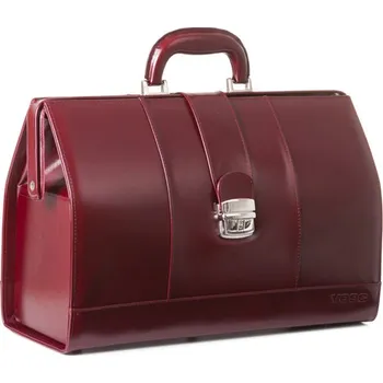 VOOC Prestižní lékařský kufřík z pravé kůže; vínová
