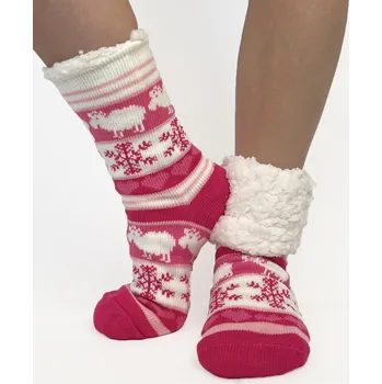 Dámské ponožky Dámske protišmykové vlnené ponožky OVEČKA, VELIKOST 39 - 42