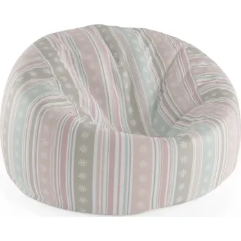 Sedací pytel Sablio Sedací vak Cocoon Pruhy a tečky - 115 x 75 x 45 cm