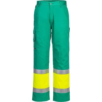 Pracovní kalhoty Hi-Vis reflexní EN ISO 20471 vel. XXL Žlutá/Tyrkysová R