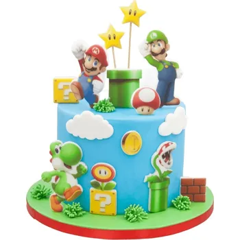 Party dekorace Sada dekorací na dort Super Mario 14 El. 2D