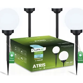Venkovní osvětlení Solární lampa Lumiled , černá, 49 cm, 4 ks
