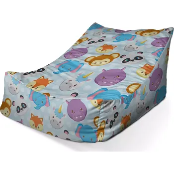 Sedací pytel Sablio Sedací vak Lounge Zoo pro děti - 80 x 95 x 50 cm