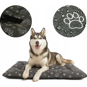 Pelíšek pro psa Psí Pelíšek XL kotec 100x70 vodotěsný SILVER potah