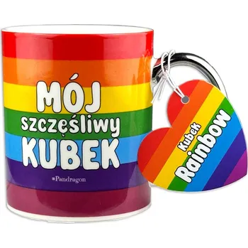 HRNEK RAINBOW MŮJ ŠŤASTNÝ HRNEK LGBT DUHOVÁ VLÁJKA BOJUJ ZA SVÁ PRÁVA